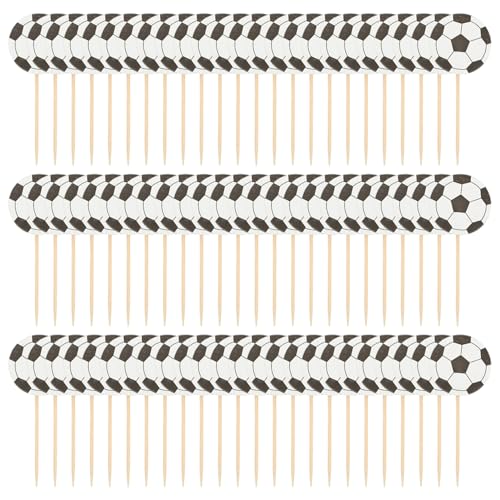 72 Stück Fußball Cupcake Toppers, Fußball Cupcake Toppers Zahnstocher Einweg Sport Picks für Sport-Thema Geburtstag Party Dekorationen, 4, 3x1, 4 Zoll 72 Stück Fußball Cupcake Toppers, Fußball Cupcake Toppers Zahnstocher Einweg Sport Picks für Sport-Thema Geburtstag Party Dekorationen, 4, 3x1, 4 Zoll von Hperu