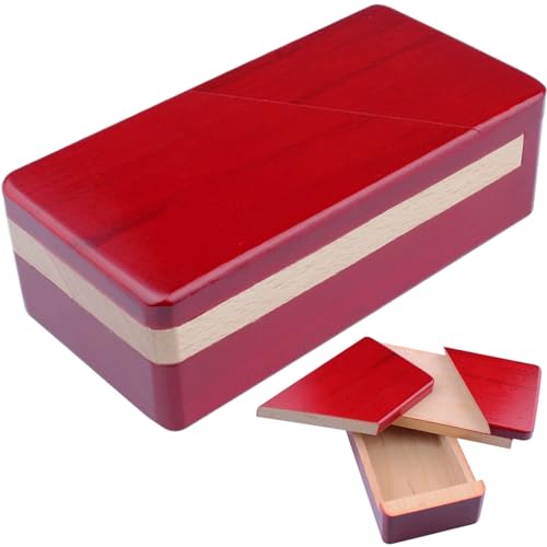 Hölzerne Puzzle Box, 3D -Hirnteaser -Spielzeug Magic Box Geschenkbehälter für Weihnachtsfeiertagsüberraschung von Hperu