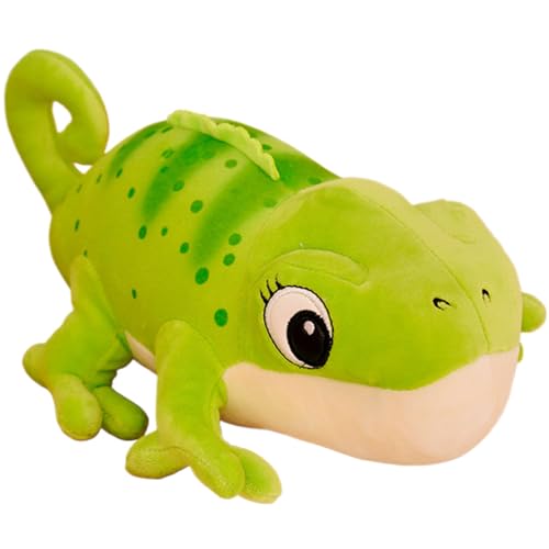 Hperu 11, 8 -Zoll -Eidechse gefülltes Tier, Plüschspielzeug, weicher Pascal Tangled Plüsch, tragbare grüne Echsen für Kinder, Festivalgeschenk, Wohnkultur von Hperu