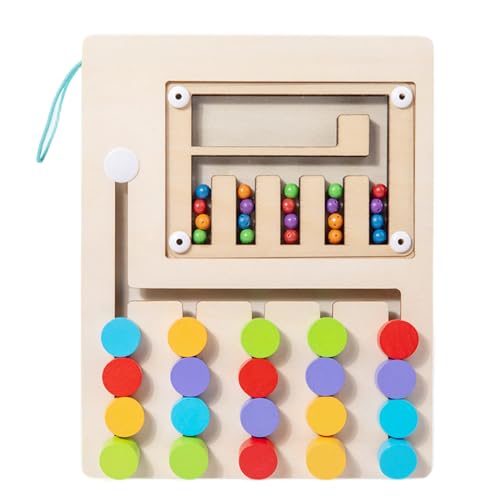 Hperu 1pc Montessori Puzzle 7x9 Zoll hölzerne Folie Puzzle Farbe Matching Game Educational Toy für Kids 3+ von Hperu