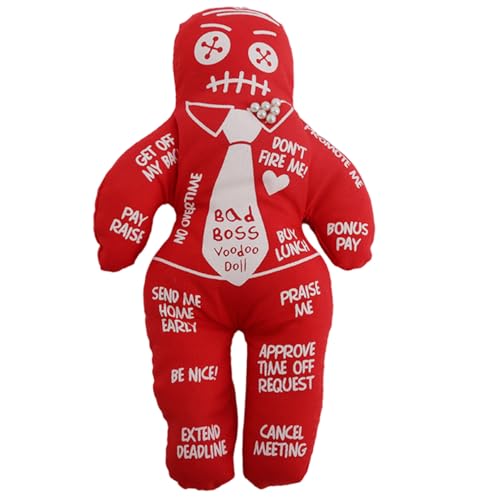 Hperu 1pc Voodoo Puppe 5.12 x 8, 46 Zoll Polyester Baumwolle gruselige gruselige Horrorpuppe für emotionale Veröffentlichung Kindertag Geschenk rot von Hperu