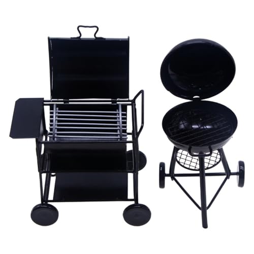 Hperu 2pcs Mini Küche, 1/12 Skala Dollhouse Möbel Realistischer Metall Miniaturgrill für DIY Kids Rollenspiel Hperu 2pcs Mini Küche, 1/12 Skala Dollhouse Möbel Realistischer Metall Miniaturgrill für DIY Kids Rollenspiel von Hperu