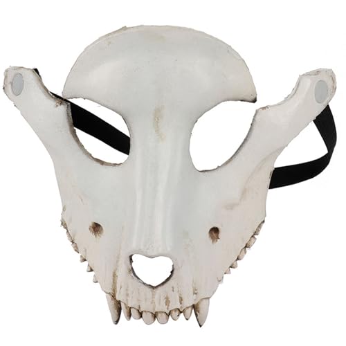 Hperu Devil Mask, 8.7x7.9in 3d PU Halloween Hirschschädel Mask Realistische Scary Party Requisiten für Halloween Masquerade Carnival Cosplay von Hperu