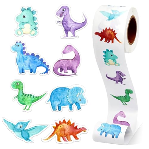 Hperu Dinosaurieraufkleber für Kinder, 500pcs Dinosaurieraufkleber, Selbstklebende Dinosaurieraufkleber für Kinder, wasserdichte Aufkleber, Wiederverwendbare Tieraufkleber für Party, Tieraufkleber Hperu Dinosaurieraufkleber für Kinder, 500pcs Dinosaurieraufkleber, Selbstklebende Dinosaurieraufkleber für Kinder, wasserdichte Aufkleber, Wiederverwendbare Tieraufkleber für Party, Tieraufkleber von Hperu