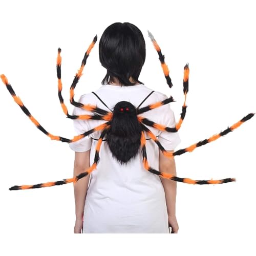 Hperu Halloween Spider Rucksack Kostüm mit 9 Beinen - schwarz farbenfroh von Hperu