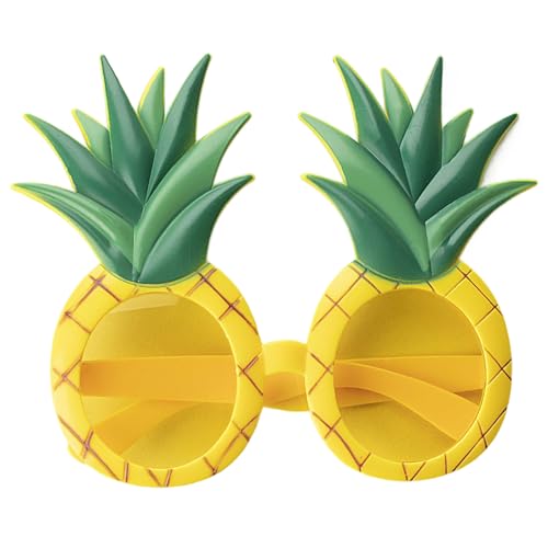 Hperu Lustige Ananas -Sonnenbrille, 3D -Neuheitenpartygläser für Sommer, Strand, Hawaiian -Themenveranstaltungen, Foto -Requisiten für Erwachsene und Kinder von Hperu