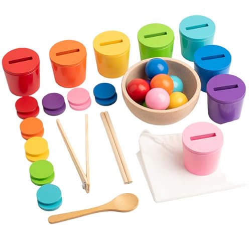 Hperu Montessori Farbsortierspielzeug, sicheres hölzernen multifunktionaler Bildungsspiele für Kleinkinder, Baby -Vorschulgeburtstagsgeschenk Hperu Montessori Farbsortierspielzeug, sicheres hölzernen multifunktionaler Bildungsspiele für Kleinkinder, Baby -Vorschulgeburtstagsgeschenk von Hperu
