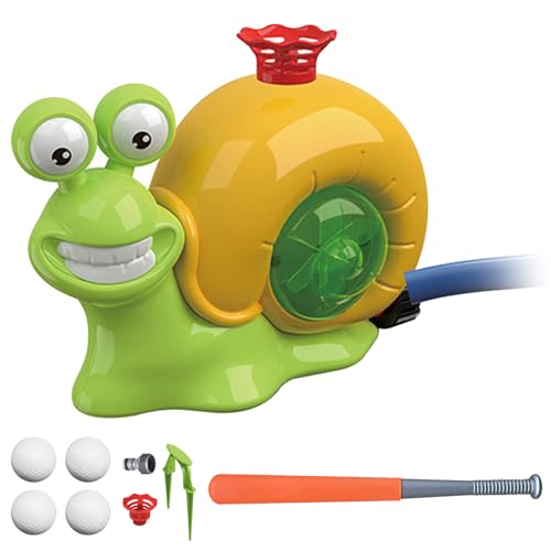 Hperu Sprinkler für Kinder, Baseball-Wassersprinkler für Kinder, niedliches Sommerspielzeug mit schneckenförmigem Sommerspielzeug mit Ball & Bat, Rasenkühlungspaß im Freien Hperu Sprinkler für Kinder, Baseball-Wassersprinkler für Kinder, niedliches Sommerspielzeug mit schneckenförmigem Sommerspielzeug mit Ball & Bat, Rasenkühlungspaß im Freien von Hperu