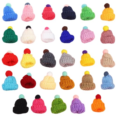 Hperu Weihnachtshut: 100pcs Verschiedene Farbmini -Weihnachtsmützen für Basteln, Wollgarn -Strickhüte mit niedlicher Plüschkugel für Weihnachtskettenhandel Weihnachtsdekoration Dekor Hperu Weihnachtshut: 100pcs Verschiedene Farbmini -Weihnachtsmützen für Basteln, Wollgarn -Strickhüte mit niedlicher Plüschkugel für Weihnachtskettenhandel Weihnachtsdekoration Dekor von Hperu