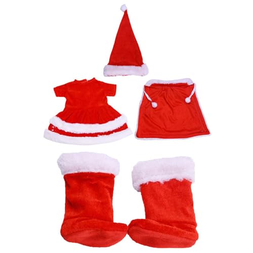 Puppenkleidung: 18 -Zoll -Puppenkleidung, weiches elastisches Outfit mit Hut, Kleid, Schal und Schuhen - DIY -Accessoires Puppenkleidung: 18 -Zoll -Puppenkleidung, weiches elastisches Outfit mit Hut, Kleid, Schal und Schuhen - DIY -Accessoires von Hperu