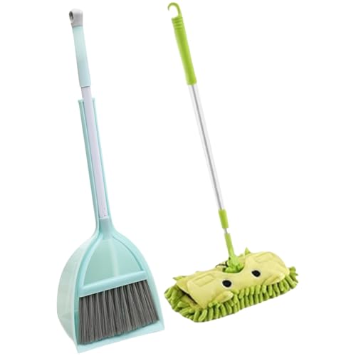 Reinigungsspielzeug Set kinderfreundliche pädagogische Kleinkindreinigungsset umfasst Dustpan, Broom & Telescopic Mopp, das Spielen des Haushalts-Kinderreinigungssets für Zuhause, Vorschule, Vorschul Reinigungsspielzeug Set kinderfreundliche pädagogische Kleinkindreinigungsset umfasst Dustpan, Broom & Telescopic Mopp, das Spielen des Haushalts-Kinderreinigungssets für Zuhause, Vorschule, Vorschul von Hperu