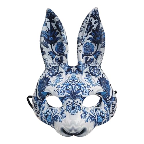 Hqunjikp Ostern Maskerade Cosplay Maske, Kreative Dress Up Bunny Face Maske, Cosplay Kostüm Gesichtsbedeckung für Halloween, Weihnachten, Ostern, Karneval Hqunjikp Ostern Maskerade Cosplay Maske, Kreative Dress Up Bunny Face Maske, Cosplay Kostüm Gesichtsbedeckung für Halloween, Weihnachten, Ostern, Karneval von Hqunjikp