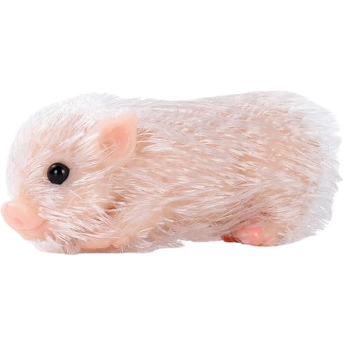 Hrippy Silikon-schweinespielzeug, Süßes Miniatur-silikonschwein, Wiedergeboren, Realistisches Schwein-begleitspielzeug, Interessantes Kneifspielzeug Für Wohnzimmer, Schlafzimmer von Hrippy