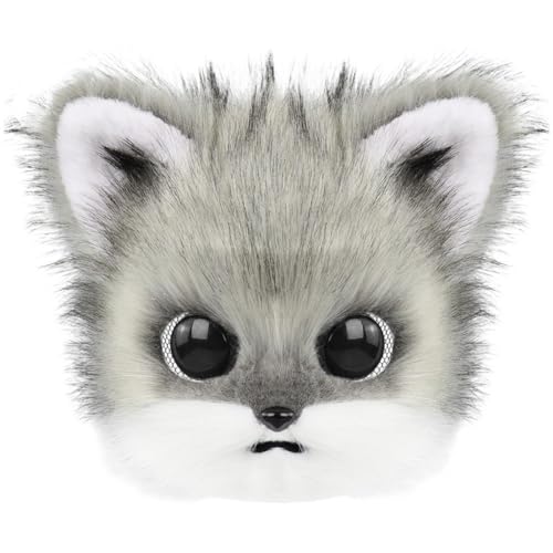 Hrippy Vollgesichts-tierkatzenmasken Plüsch Therian Cosplay Karnevalsmaske Für Halloween-party Cosplay Requisiten von Hrippy