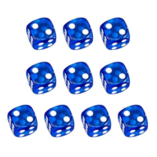 Hrtyvhin 16mm Sechs Seiten Dices Acryl Spiel Dices Klassenzimmer Farbenfrohe Unterricht Dices Bildungszählspielzeug Mathematik Lernwerkzeug von Hrtyvhin