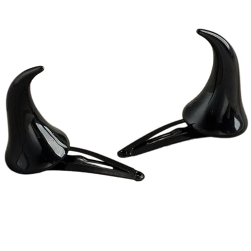 Cosplay Kostüm Kopfbedeckung Party Dress Up Requisiten Devil Horn Barrettes Haarclip Halloween Kleid Cosplay Kostümzubehör von Hrtyvhin
