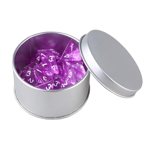 Hrtyvhin 25pcs Acryl 4-seitige Zahl Clear Dices Rollenspiele Dices Polyedral Würfel Für Den Tischspiel Player Einfach Zu Bedienen von Hrtyvhin