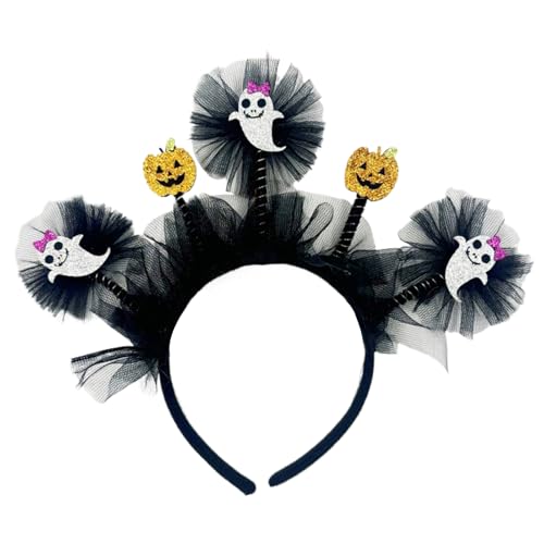 Hrtyvhin Halloween Tulle Pumpkin Stirnband Einzigartige Haarstücke Kopfbedeckung Tüll Haarzubehör Für Kostümfeiern Und Tägliche Verschleiß von Hrtyvhin