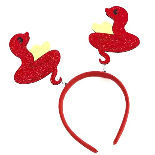Hrtyvhin Kreative Schlangenthema Stirnband Schlangendesigns Kopfstücke Cosplay Erklärungen Für Jahr Der Schlangenfeierlichkeiten von Hrtyvhin