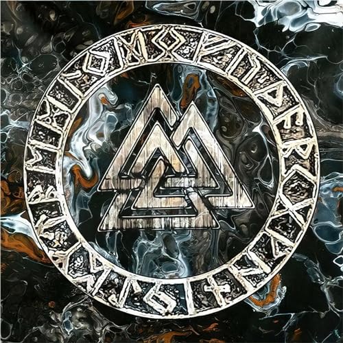 Hrtyvhin Mysteriöses Symbol Muster Tarots Karte Tischdecke Altäre Stoff Altäre Stoffkarten Karten Tisch Wandteppich von Hrtyvhin