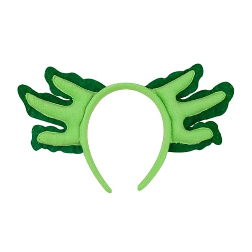 Hrtyvhin Salamander Stirnband Schwanz Cosplay Kostüm Haarhoop Geburtstagsfeier Requisiten Plüsch Haarband Gesicht Waschen Haarbandzubehör Waschen von Hrtyvhin