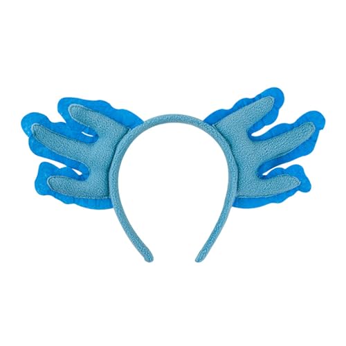 Hrtyvhin Salamander Stirnband Schwanz Cosplay Kostüm Haarhoop Geburtstagsfeier Requisiten Plüsch Haarband Gesicht Waschen Haarbandzubehör Waschen von Hrtyvhin