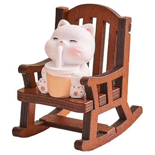 Hrtyvhin Schaukelstuhl, Tierfigur, kleine Skulptur, schöne Miniaturfigur, Ornament, Heimdekoration, für Schlafzimmer, Büro Hrtyvhin Schaukelstuhl, Tierfigur, kleine Skulptur, schöne Miniaturfigur, Ornament, Heimdekoration, für Schlafzimmer, Büro von Hrtyvhin