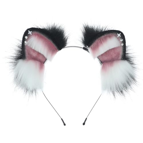 Hrtyvhin Weiche Und Komfortable Künstliche Tierische Ohrstirnbänder Haarstück Für Frauen Halloween Cosplay Kostümzubehör von Hrtyvhin