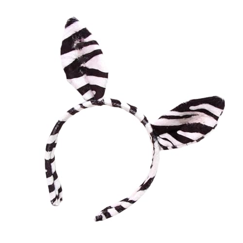 Hrtyvhin Zebras Haarbänder Festliche Foto Requisiten Halloween Ohrstirnbänder Party Kopfstücke Lustige Stirnbänder Für Musikfestivals von Hrtyvhin