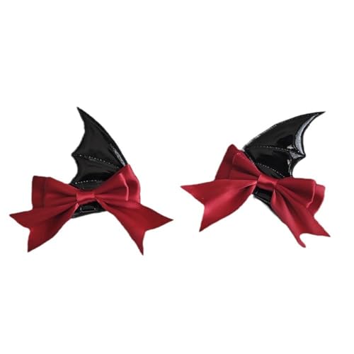 Neuheit Fledermausflügel Teufel Haarclip Für Erwachsene Kids Cosplay Party Kopfbedeckung Halloween Haarnadel Set Für Kostümpartys 2pcs von Hrtyvhin