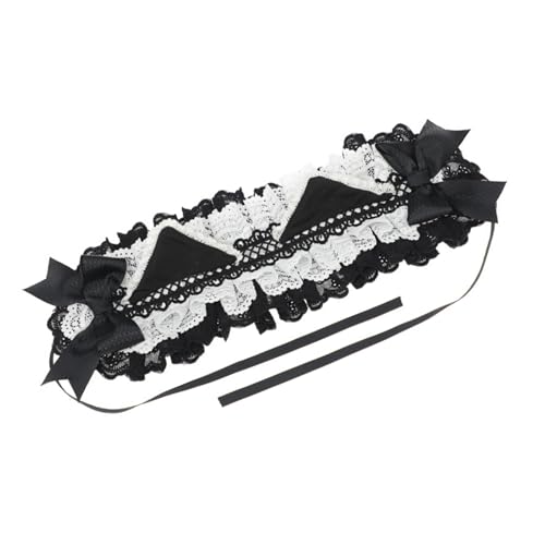 Punk Katzen Ohrspitzenstirnband Mit Nicht Schlauer Clip Für Halloween Party Maid Hairhoop Rollenspiele Musikfestival Requisiten Kopfbedeckung von Hrtyvhin