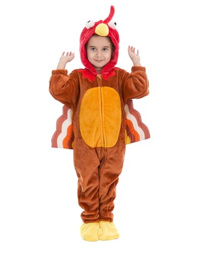HSCTEK Truthahn-Kostüm für Kleinkinder, Kostümparty-Kostüm, für Jungen und Mädchen, Thanksgiving-Kostüm für Neugeborene, 3 Jahre HSCTEK Truthahn-Kostüm für Kleinkinder, Kostümparty-Kostüm, für Jungen und Mädchen, Thanksgiving-Kostüm für Neugeborene, 3 Jahre von Hsctek