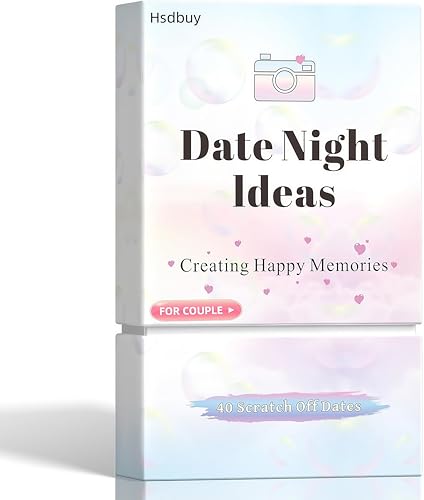 Date Night Geschenkideen für Paare, 40 Rubbelabenteuer für Paare, lustiges und romantisches Kartenspiel, einzigartiges Geschenk für ihn, sie, Freund, Freundin, Ehefrau oder Ehemann, für Jubiläen und Date Night Geschenkideen für Paare, 40 Rubbelabenteuer für Paare, lustiges und romantisches Kartenspiel, einzigartiges Geschenk für ihn, sie, Freund, Freundin, Ehefrau oder Ehemann, für Jubiläen und von Hsdbuy