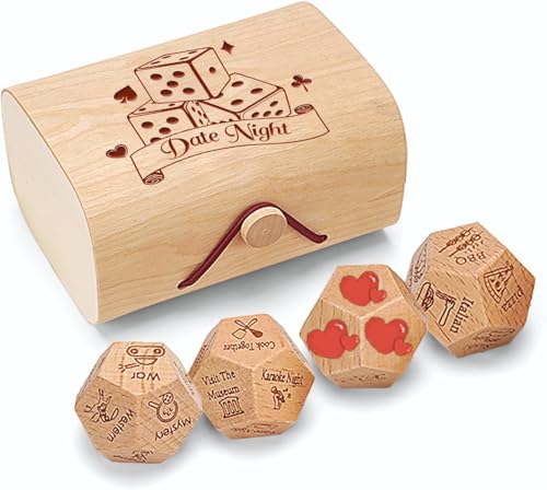 Würfel-Set für Date, Nacht, Paare, Geschenkideen, Entscheidungswürfel für Freundin, Freund, romantische Verabredung, Nacht, Ideen für Sie und Ihn, Jahrestag, Geburtstag, Geschenke für Ehemann und von Hsdbuy