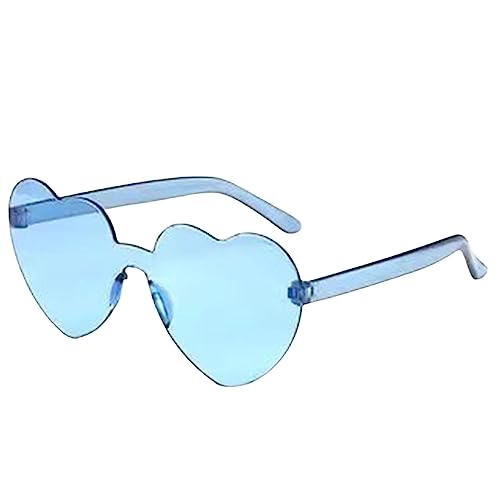 HshDUti Partybrille mit Herzmotiv, Hippie-Spezifikationen, Funky-Brille, Kostüm-Sonnenbrille, Festival-Outfits für Kinder und Erwachsene, Partyzubehör, Blau HshDUti Partybrille mit Herzmotiv, Hippie-Spezifikationen, Funky-Brille, Kostüm-Sonnenbrille, Festival-Outfits für Kinder und Erwachsene, Partyzubehör, Blau von HshDUti