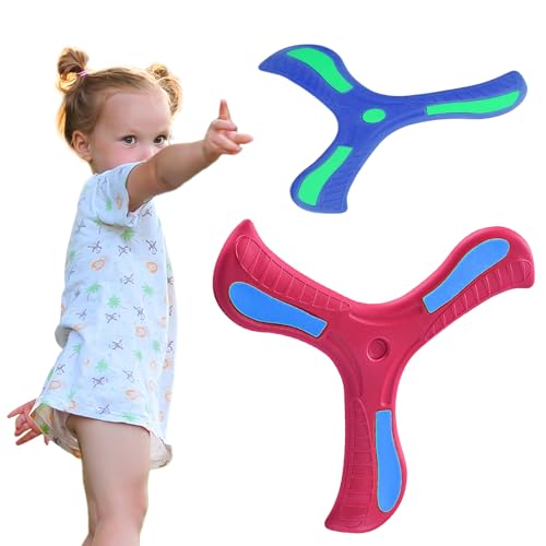 Hshenjhu 2 Stück Bumerang, Zurückkehrende Fliegende Bumerangs, Bumerangs Für Kinder Zurückkehrende, Kind Boomerang Spielzeug, Wurfspiel Kind Bumerang für Kinder Im Freien Spielen von Hshenjhu