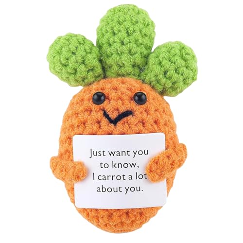 Hshenjhu Positiver Karotte, 11,5 x 5 cm Mini Lustiger Positiver Karotte mit Positiver Energiekarte, Positive Karotte Geschenke, für Mädchen Jungen Geburtstagsfeier Geschenk Hshenjhu Positiver Karotte, 11,5 x 5 cm Mini Lustiger Positiver Karotte mit Positiver Energiekarte, Positive Karotte Geschenke, für Mädchen Jungen Geburtstagsfeier Geschenk von Hshenjhu