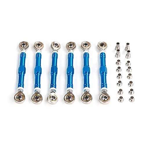 Hsjia CNC-Metall-Fernbedienung, ganze Auto-Spurstange für 1/5 Maßstab 5IVE-T 5T ROVAN Modell Spielzeug Autoteile, blau von Hsjia