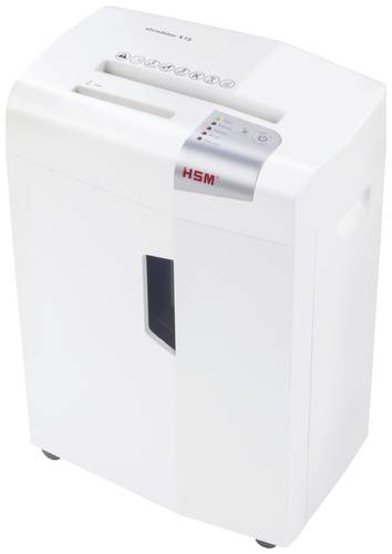 HSM shredstar X15 Aktenvernichter 15 Blatt Partikelschnitt 4 x 37mm P-4 26l Vernichtet auch CDs, DVD von Hsm