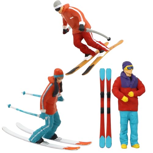 Hsthe Sea 3 Stück Miniatur-Modell Skifahren Figuren Szenario Szenen Mikro Landschaft Gebäude Straße Eisenbahn Dekor Hsthe Sea 3 Stück Miniatur-Modell Skifahren Figuren Szenario Szenen Mikro Landschaft Gebäude Straße Eisenbahn Dekor von Hsthe Sea