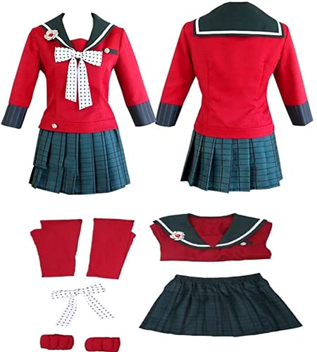 Danganronpa V3 Harukawa Maki Cosplay Kostüm Schule Matrosenkleid Uniform Anzug (Harukawa Maki Cosplay, Medium) von HuSang
