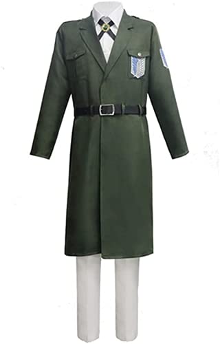 HuSang Anime Attack on Titan Cosplay Kostüm Scout Regiment Staffel 4 Kleidung Japanische Anime Cosplay Uniform (Regime, Small) von HuSang