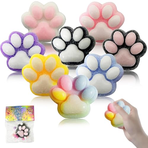 8 Stück Taba Katzenpfoten Squishy Pfote, Cat Paw Squishy, Cat Paw Squeeze Toy, Squishy Cat Paw Anti Stress Bälle, Süße Weiche Katzenpfoten Quetschspielzeuge, Katzenpfoten Quetschspielzeug mit Bällen 8 Stück Taba Katzenpfoten Squishy Pfote, Cat Paw Squishy, Cat Paw Squeeze Toy, Squishy Cat Paw Anti Stress Bälle, Süße Weiche Katzenpfoten Quetschspielzeuge, Katzenpfoten Quetschspielzeug mit Bällen von HuaMuDM