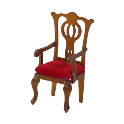 Generic 1:12 Skala Dollhouse Holzstuhl Mini Möbelspielzeugmodell für Kinder, Einzelstuhl Generic 1:12 Skala Dollhouse Holzstuhl Mini Möbelspielzeugmodell für Kinder, Einzelstuhl von HuadaXtai