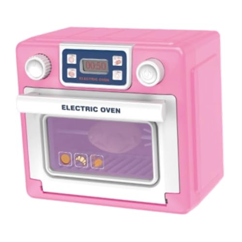 Generic Küchensimulationsofenspielzeug, Rollenspiel für Kinder, Küchenzubehör für Kinder, interaktives Kocherlebnis, Rollenspiel-Spielzeugofen, Rosa von HuadaXtai
