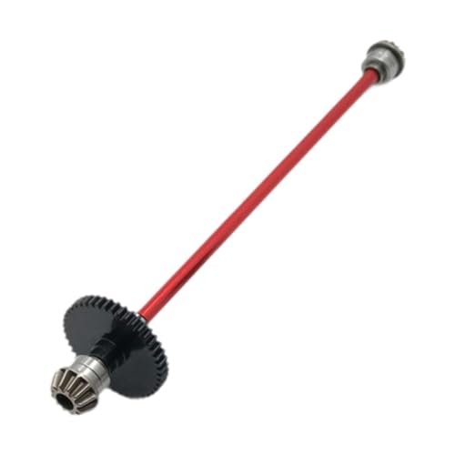 Metall Zentrale Antriebswelle Upgrade RC Auto Zentrale Getriebewelle für Wltoy 1/14 Skala, Rot von HuadaXtai