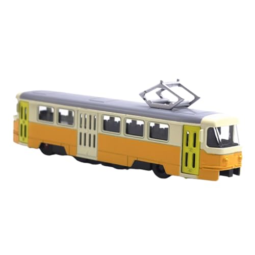 Miniatur -Straßenbahn Modell Transportauto Modell 1/90 Fotografie Prop Geburtstag Geschenke Realistische Dekoration Sammlerfahrzeuge Spielzeug, Gelb Miniatur -Straßenbahn Modell Transportauto Modell 1/90 Fotografie Prop Geburtstag Geschenke Realistische Dekoration Sammlerfahrzeuge Spielzeug, Gelb von HuadaXtai