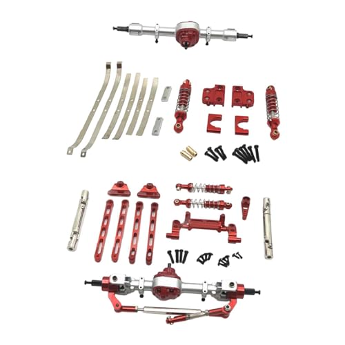 RC-Autozubehör Vorder- und Hinterbausätze Chassis-Upgrade Modifiziertes 1:12 RC-Auto, Rot von HuadaXtai