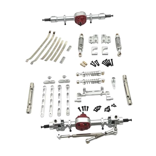 RC-Autozubehör Vorder- und Hinterbausätze Chassis-Upgrade Modifiziertes 1:12 RC-Auto, Silber von HuadaXtai