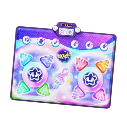 Tanzmatte für Kinder Elektronische Tanzpolster Vielseitige Mädchen Bildungsspielzeug Geburtstagsgeschenk Klapperscheinung Spiel Spielzeug Tanzspielzeu, Doppellicht von HuadaXtai